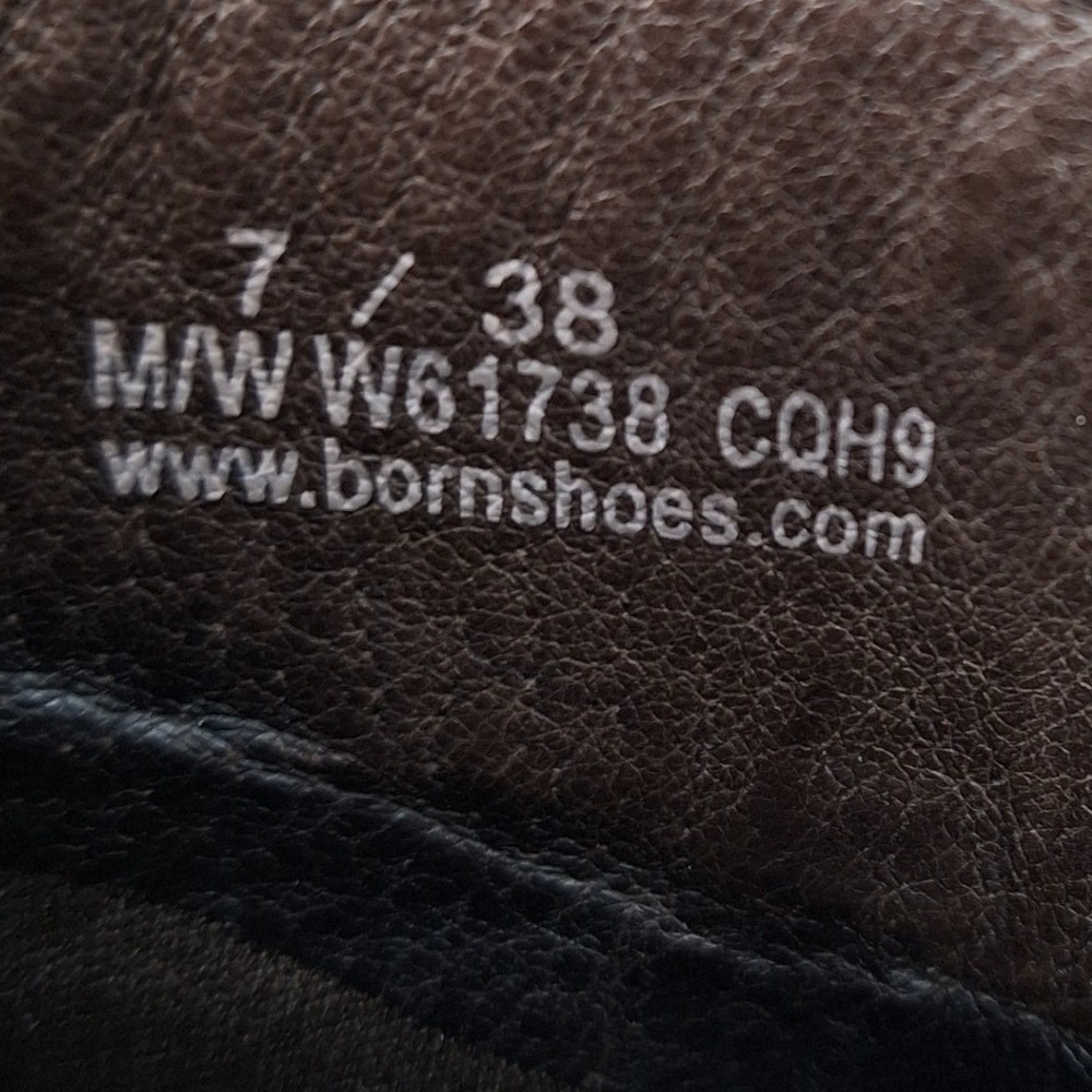Born Women's Size 7M Brown Leather Wedge Clogs Buckle Slip On Mules W61738 38EU - Picture 6 of 8